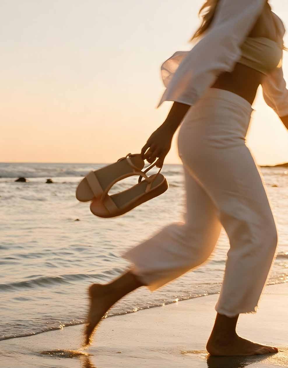 Caminhada na praia
