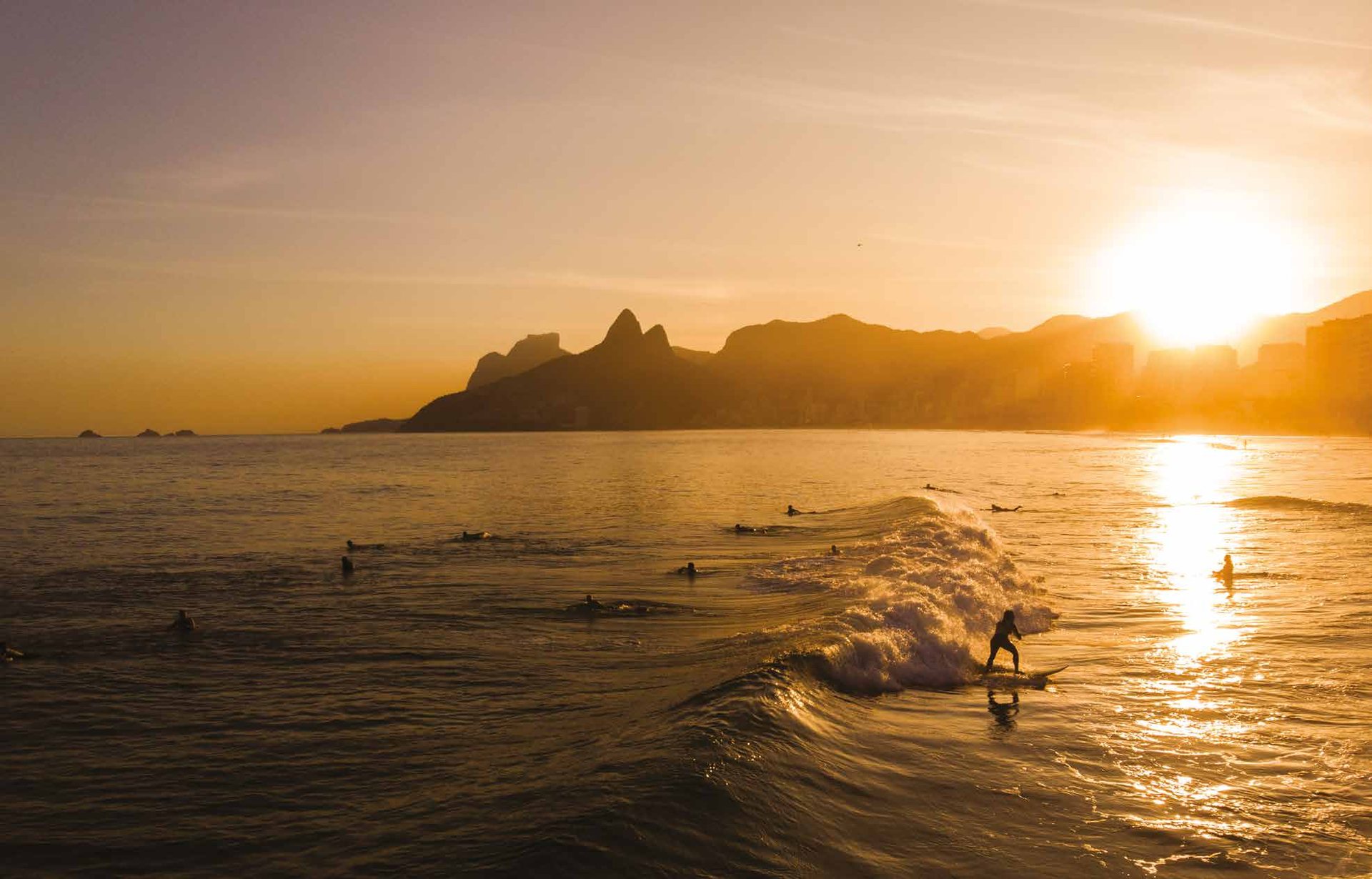 Pôr do sol em Ipanema