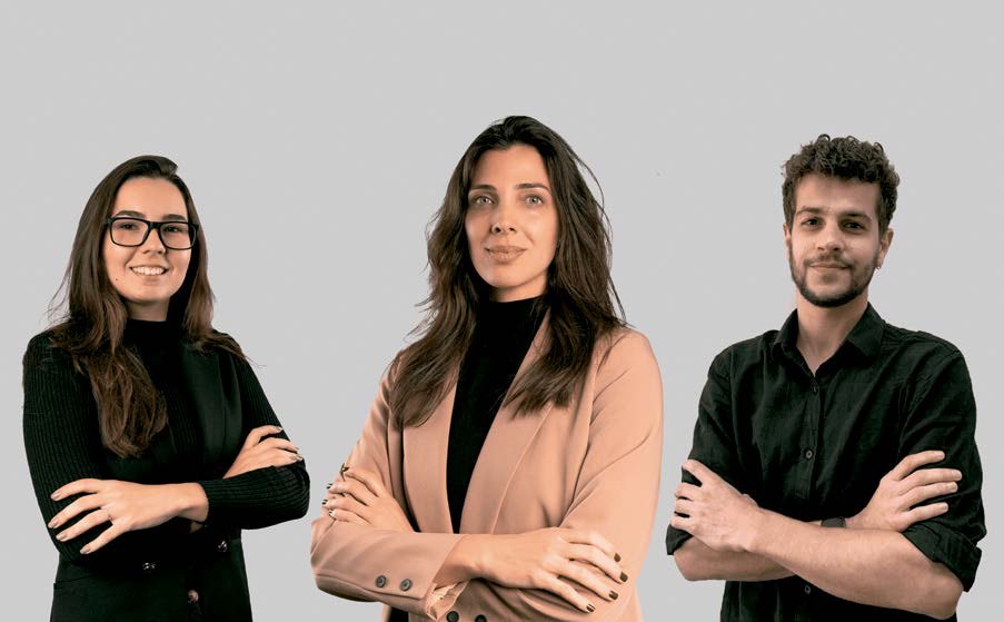 Gabriela Sales, Maria Svab e Vinicius Ribeiro