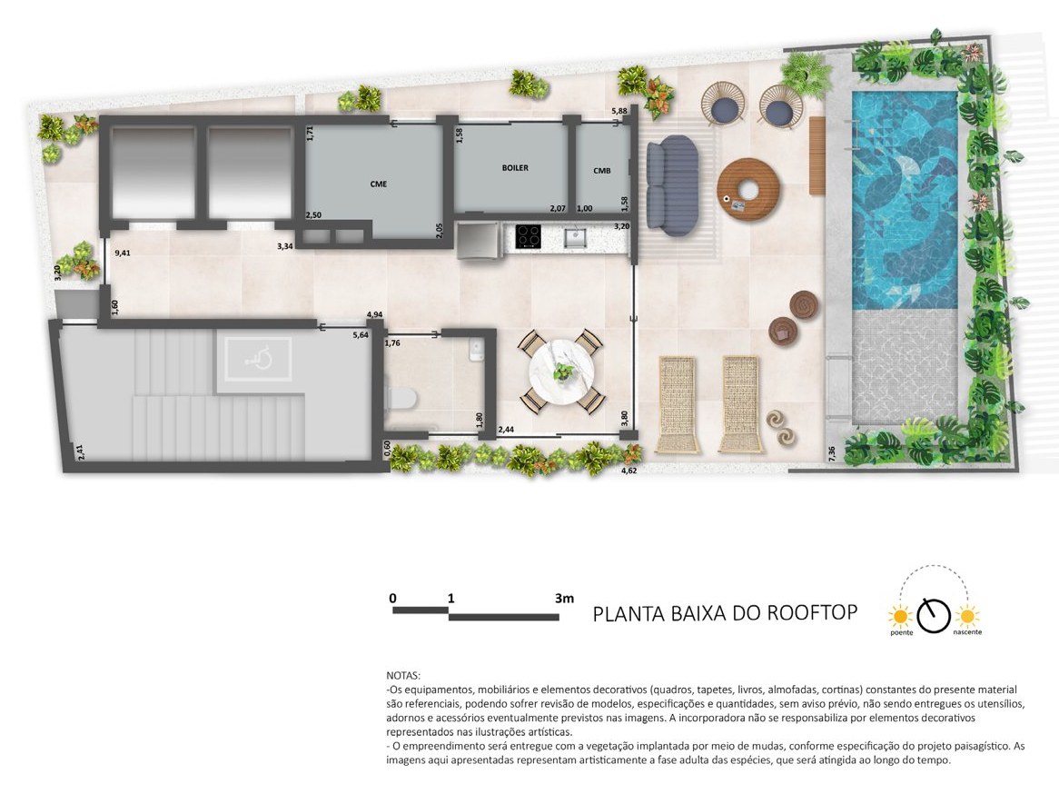 Planta do rooftop