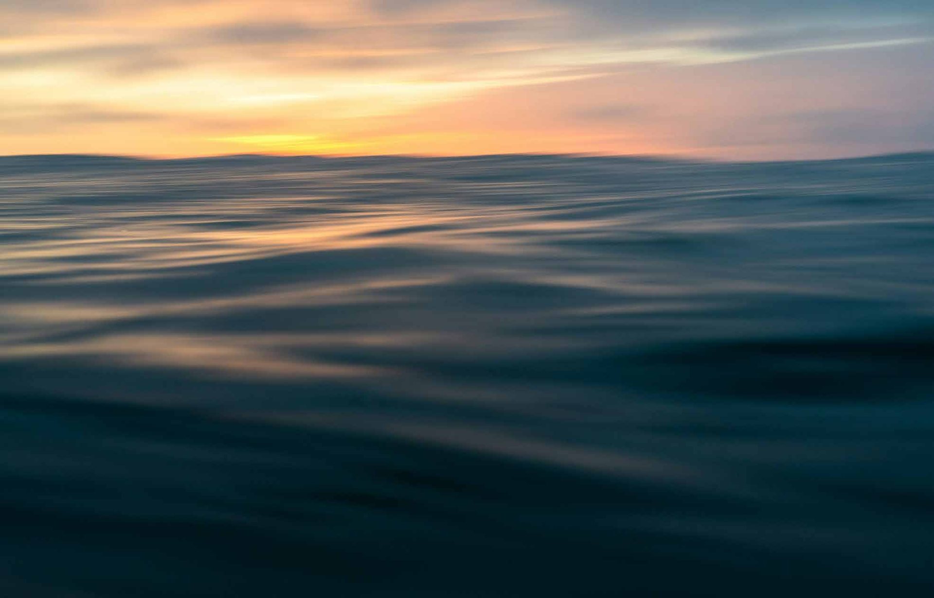 Mar ao entardecer