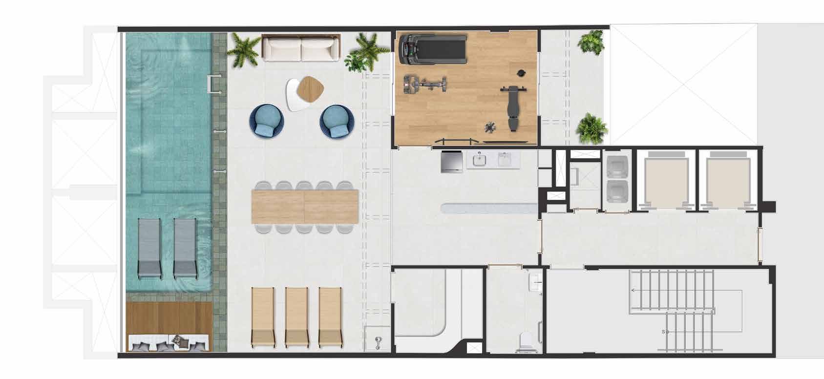 Planta do rooftop