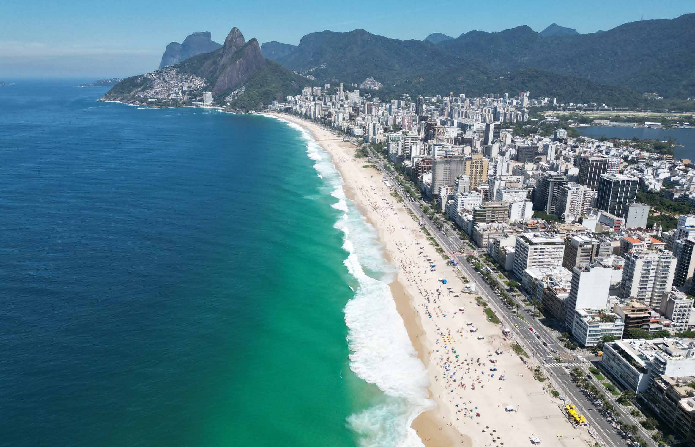 Orla de Ipanema vista do alto