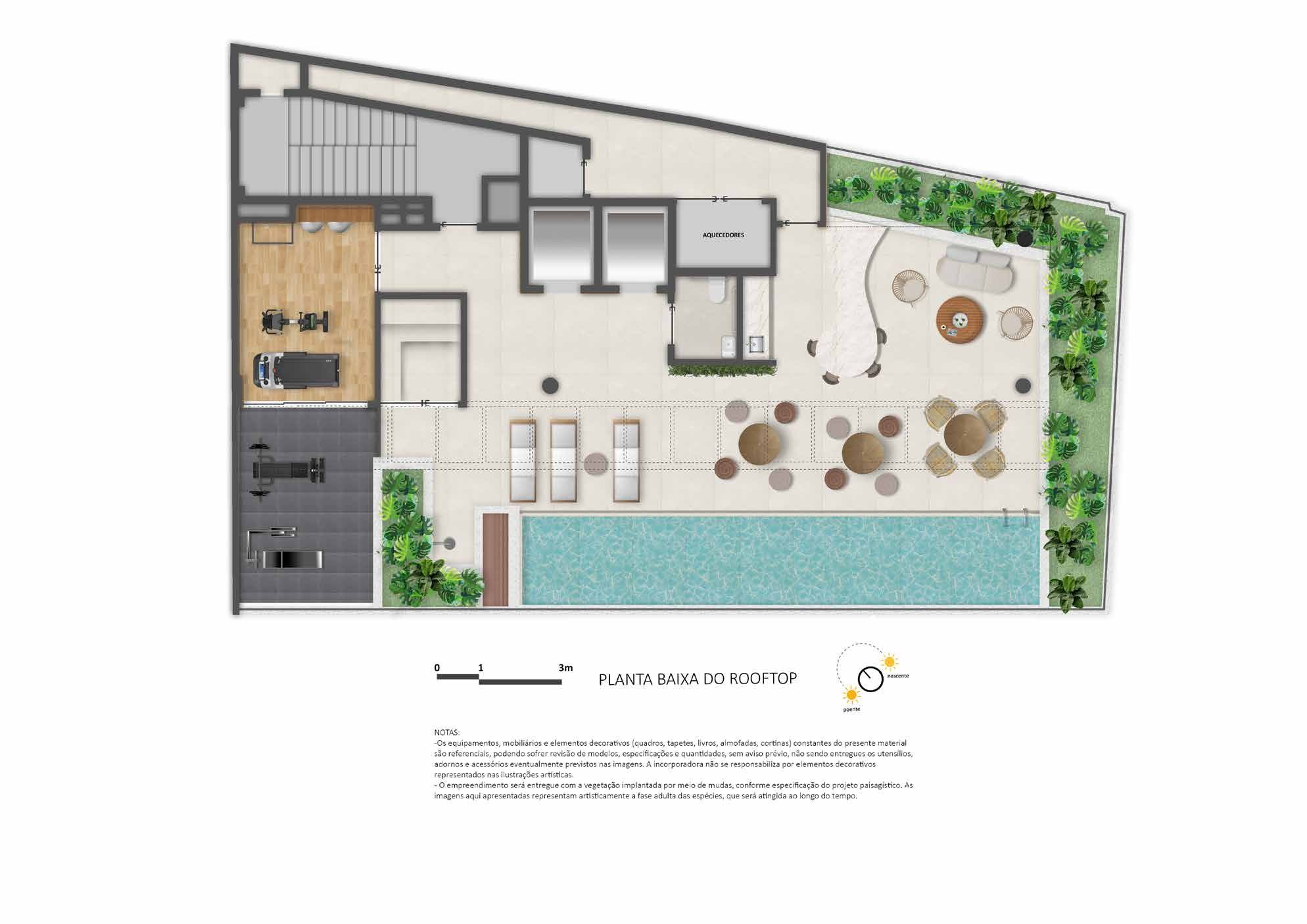 Planta do rooftop