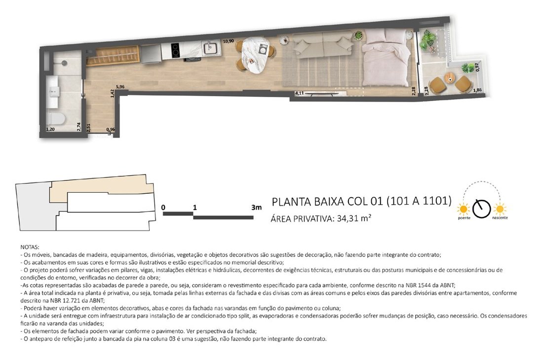 Coluna 01 · 101 a 1101