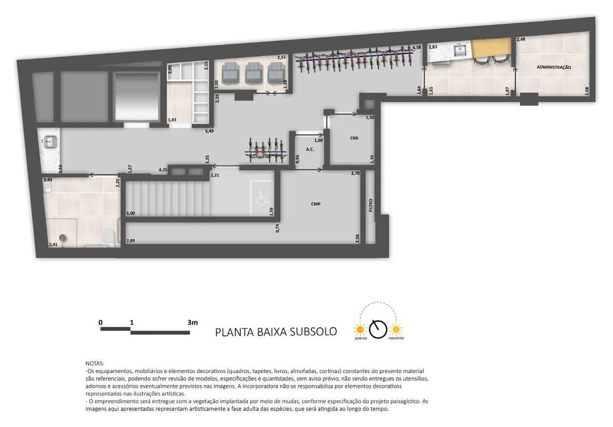 Planta do subsolo