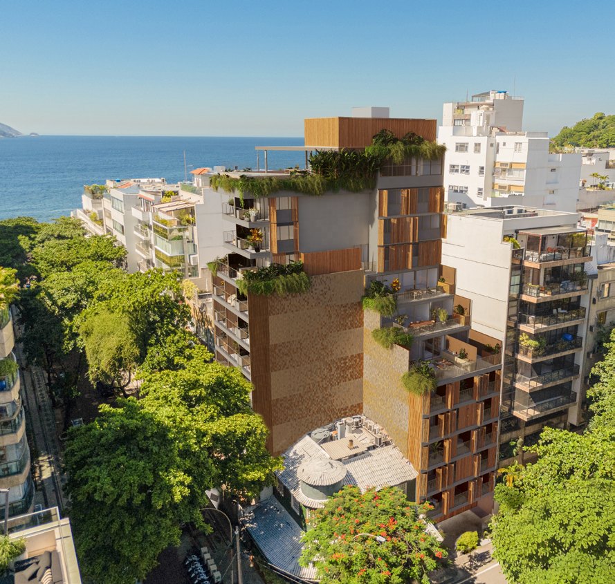 Fachada vista do alto