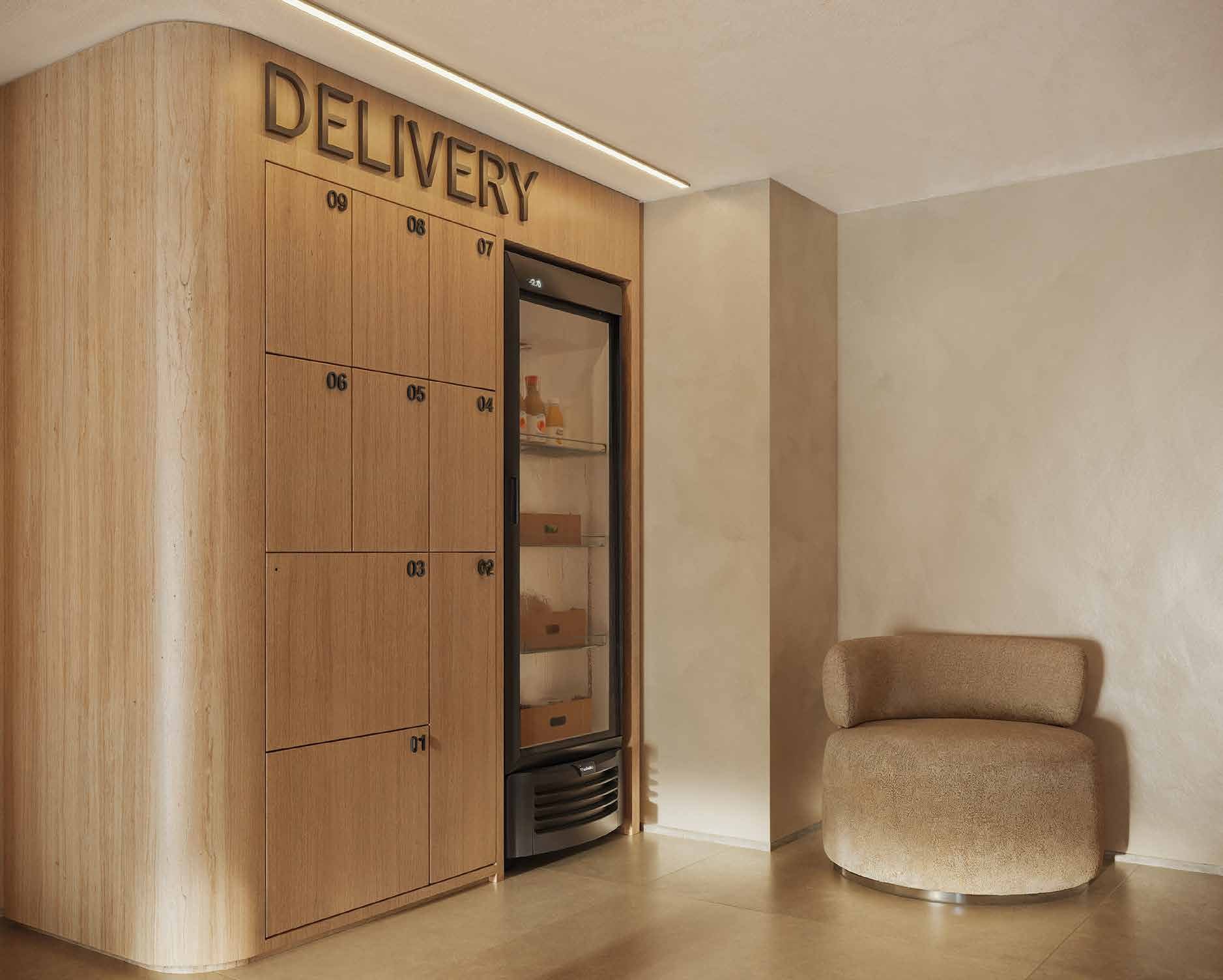 Minimercado e espaço delivery