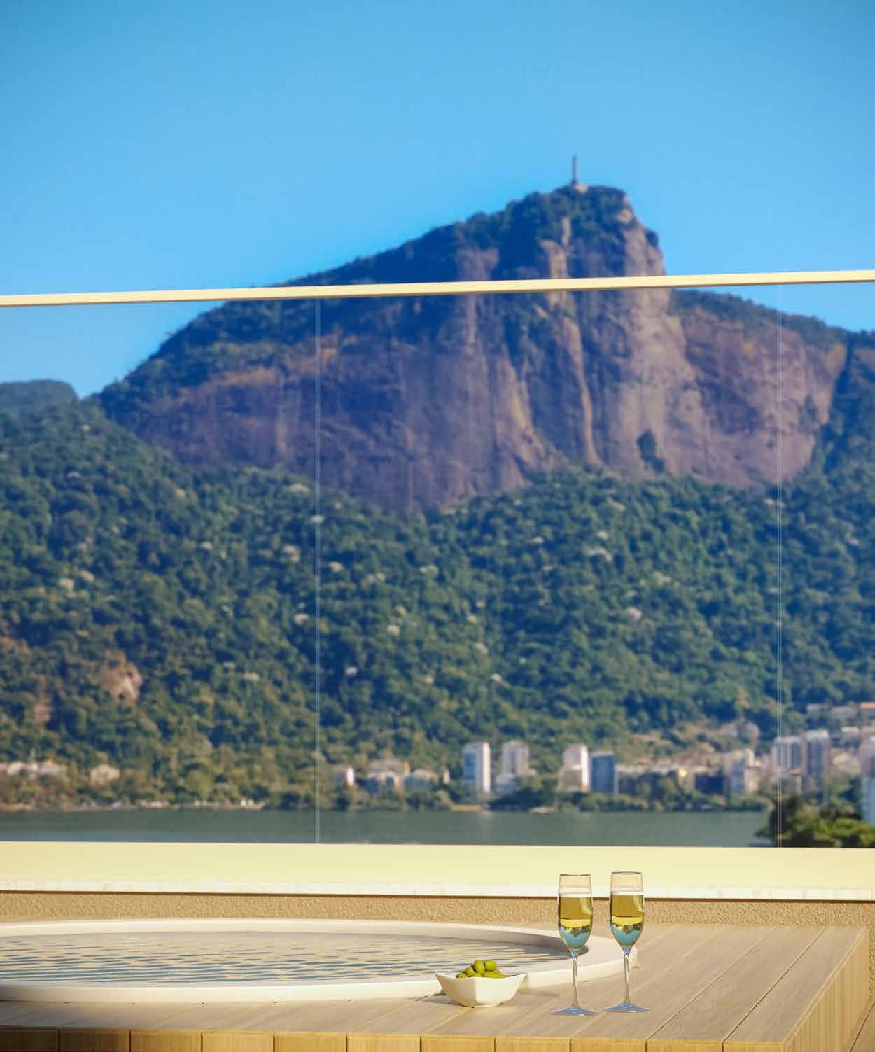 Vista para o Cristo e a Lagoa