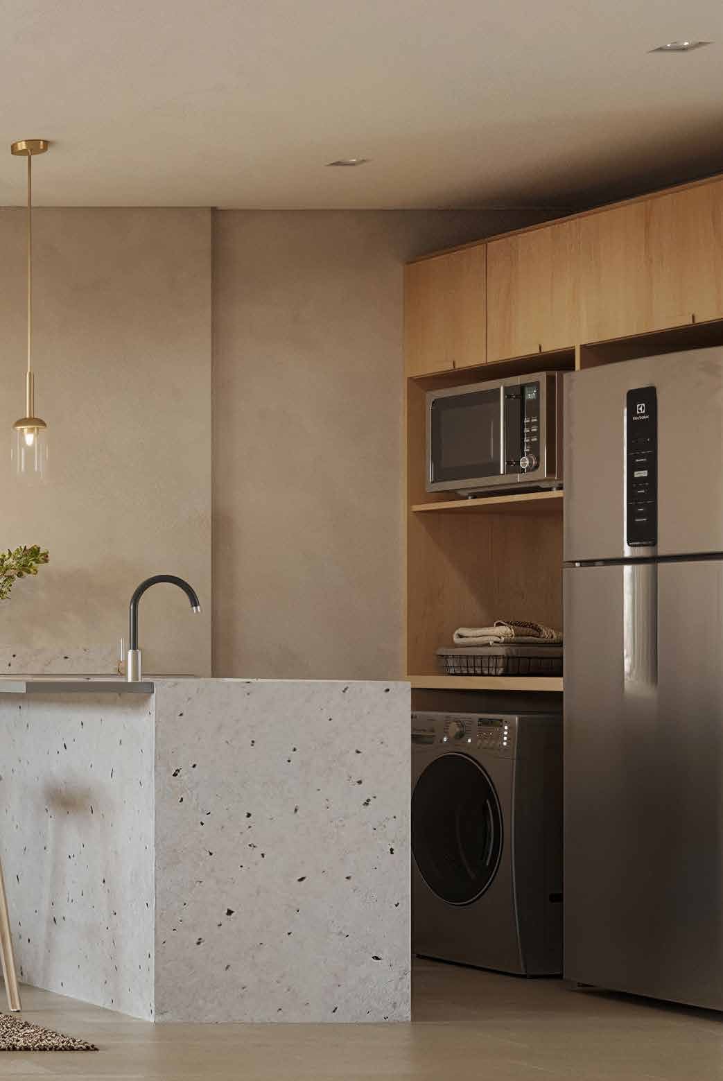 Cozinha do apartamento