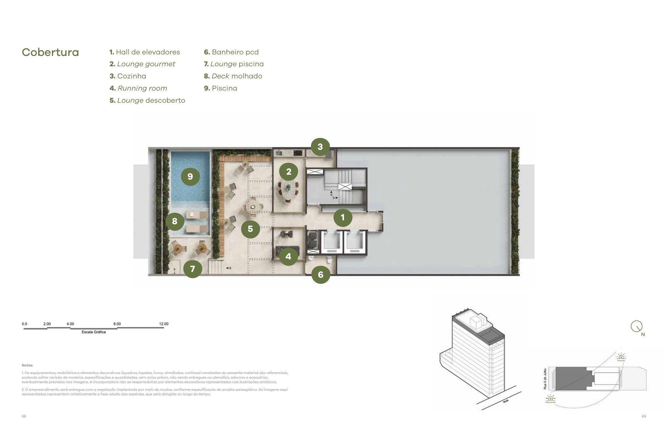 Planta da cobertura